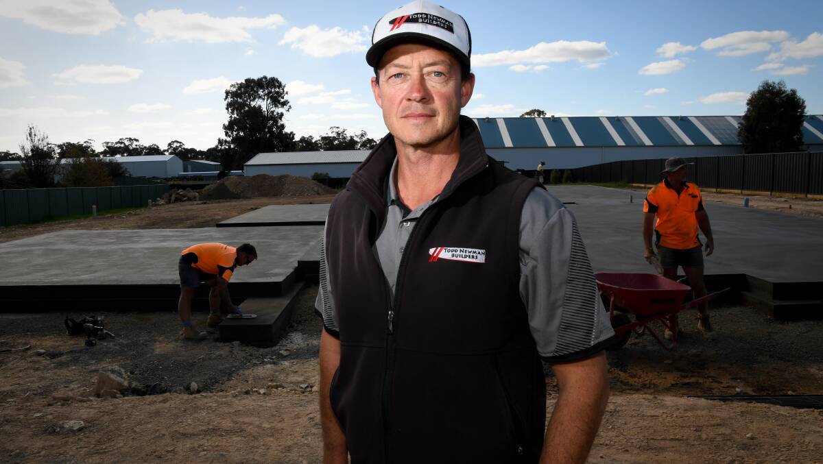 Todd Newman says enquiries soared after the HomeBuilder grant was announced. Picture: NONI HYETT