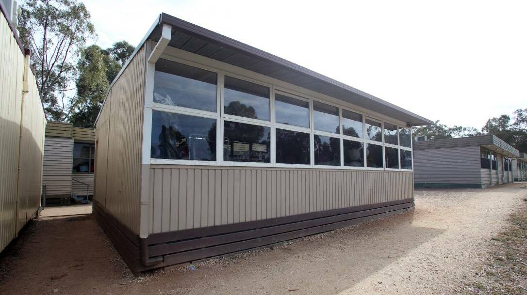 A portable at Maiden Gully Primary School in 2018. Picture: GLENN DANIELS
