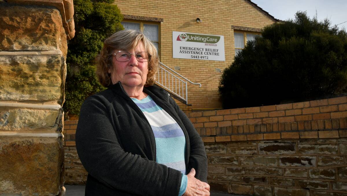 Volunteer Marg Ferrari says can't understand why Uniting Vic.Tas would close its Forest Street emergency assistance centre. Picture: NONI HYETT