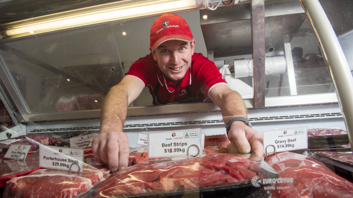 Meats on Mitchell owner Josh Williams. Picture: DARREN HOWE