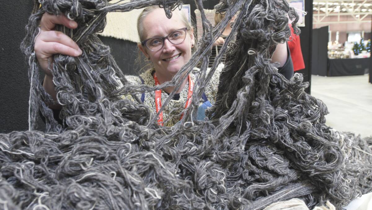 Debbie Weston is reclaiming two bales of wool. Picture: NONI HYETT