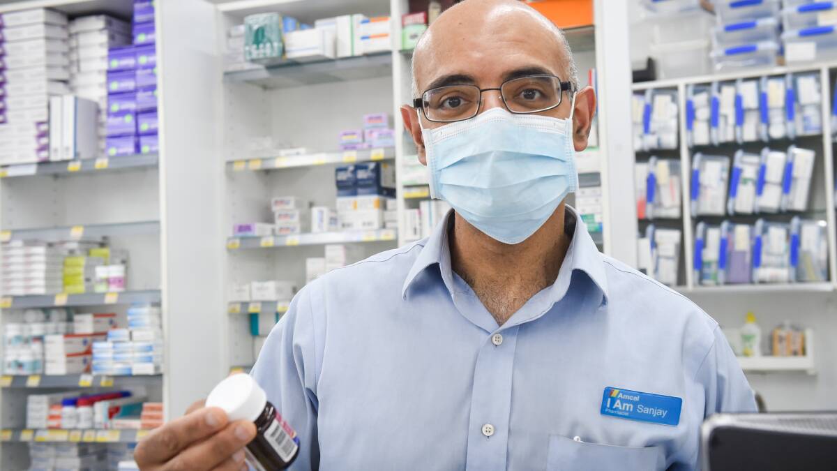 NEW TECHNOLOGY: Bendigo pharmacist Sanjay Jhaveri finds the electronic prescription system convenient. Picture: DARREN HOWE