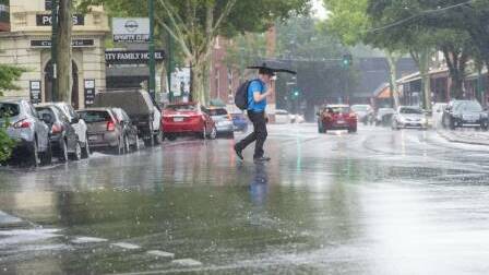 Heavy rainfall in Bendigo in recent years. Picture: DARREN HOWE
