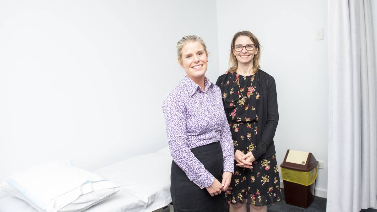BOOKS OPEN: Doctors Kirby White and Nicole Townsend are the directors of a new clinic. Picture: DARREN HOWE