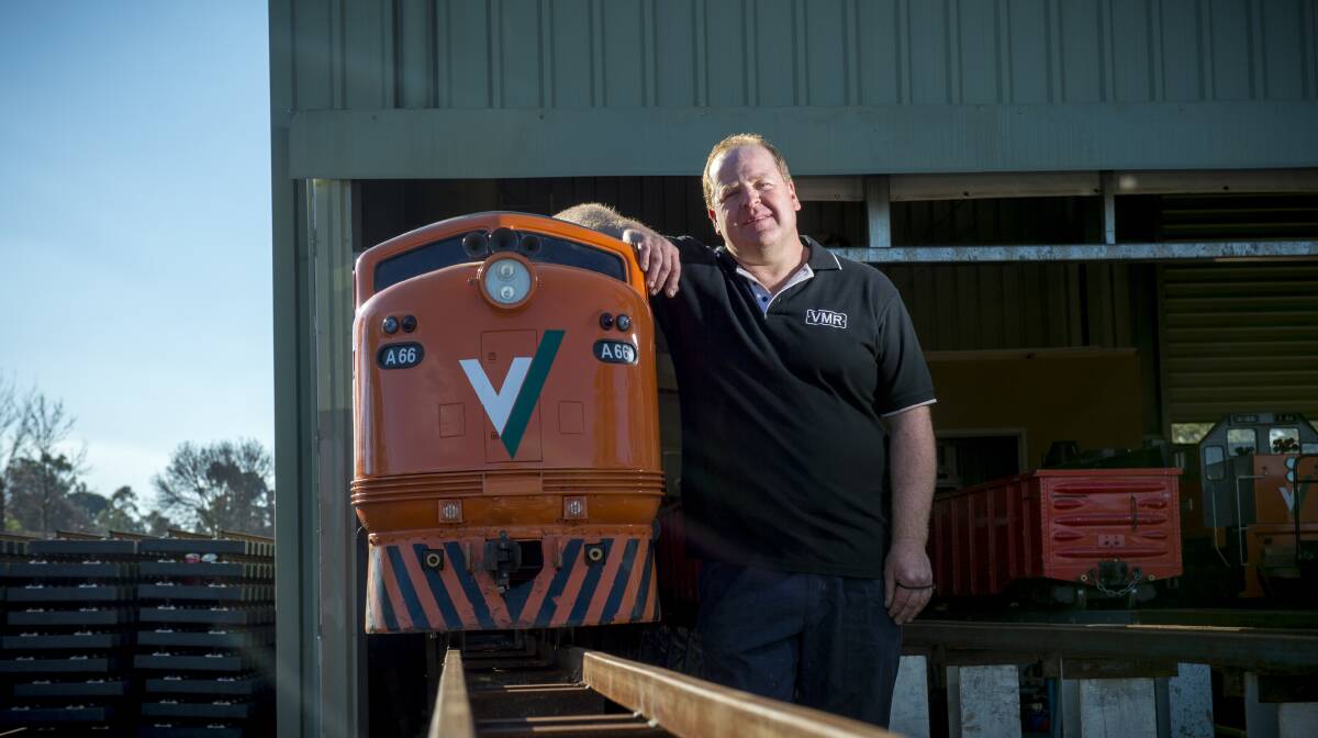 BIG IDEAS: Andrew Mierisch on the site of the Victorian Miniature Railway Club. Picture: DARREN HOWE