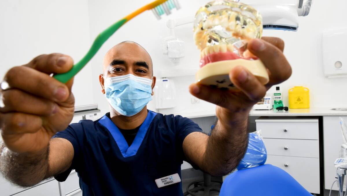 Anshul Gupta hopes to ease anxiety around dentist visits. Picture: NONI HYETT