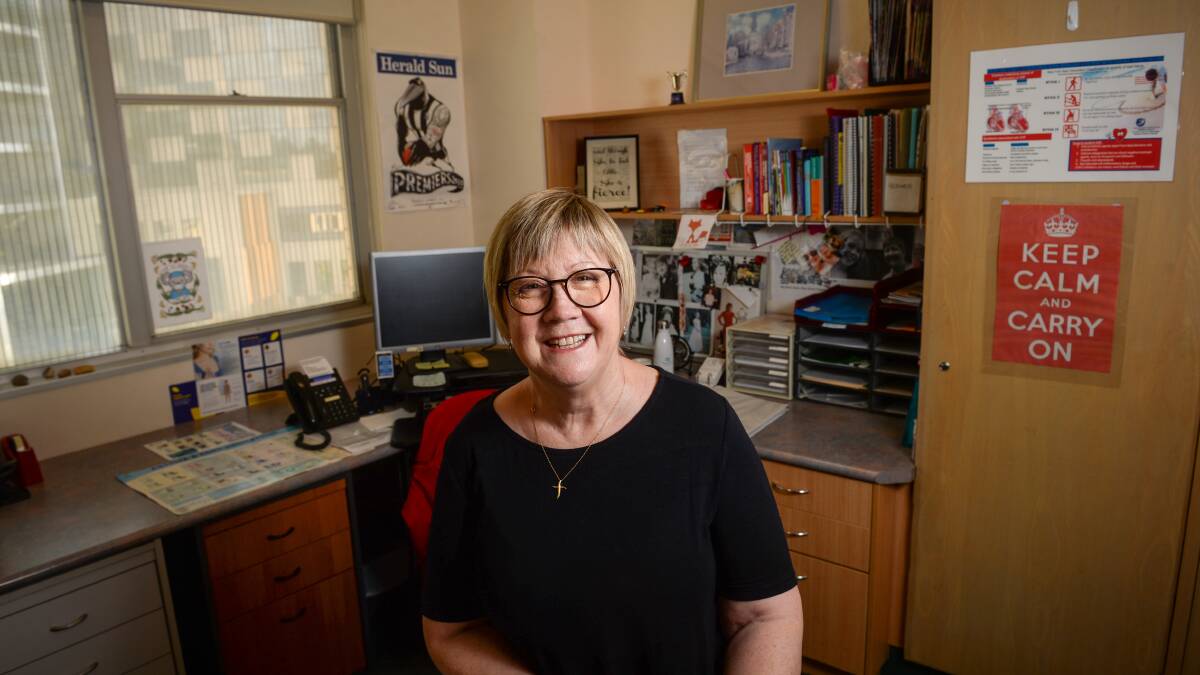 Rhonda Bell in her office at Bendigo Health. Picture: DARREN HOWE