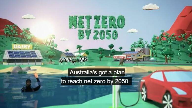 The government's Positive Energy campaign is promoting the Coalition's path to net zero by 2050. Picture: Australian government