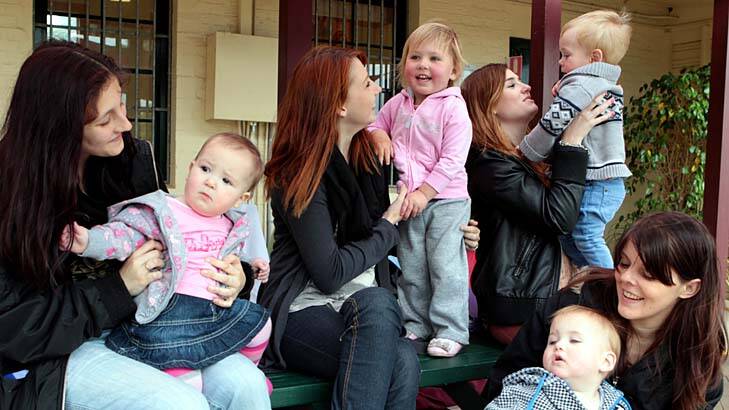 Pregnant pause … mothers with a new lease of life at the DALE school in Waratah, Newcastle.
