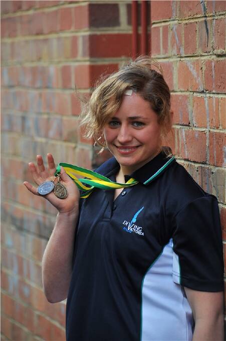 MEDAL HAUL: Bree Mellberg was in hot form at the national junior elite diving titles.