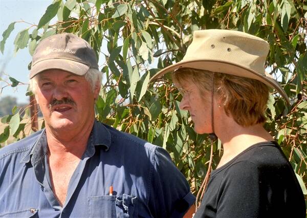DEFIANT: Max and Pauline Carter stand defiant of moves to access their land.