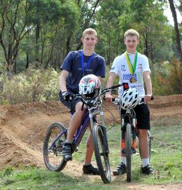 TALENTED: Russell and Tasman Nankervis are keen mountain bike riders. Pictures: JIM ALDERSEY