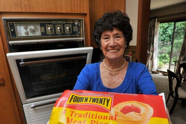 FAVOURITE: Joyce Griffin named the Four’N Twenty pie back in 1945.		              