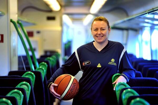 ON TRACK: Kristi Harrower warms up for Opals' showdown with Japan.