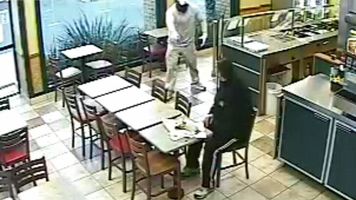 Police have released CCTV of the armed robbery.