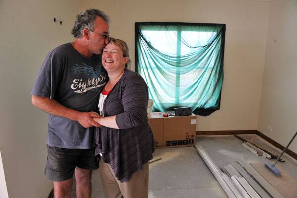 Geoff and Lisa Cox are building a new home after demolishing their flood damaged miner's cottage.