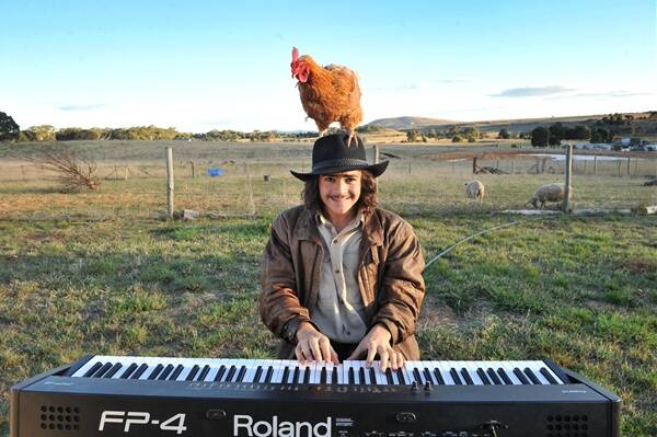 Natural: Chooka and his keyboard. Picture: PETER WEAVING