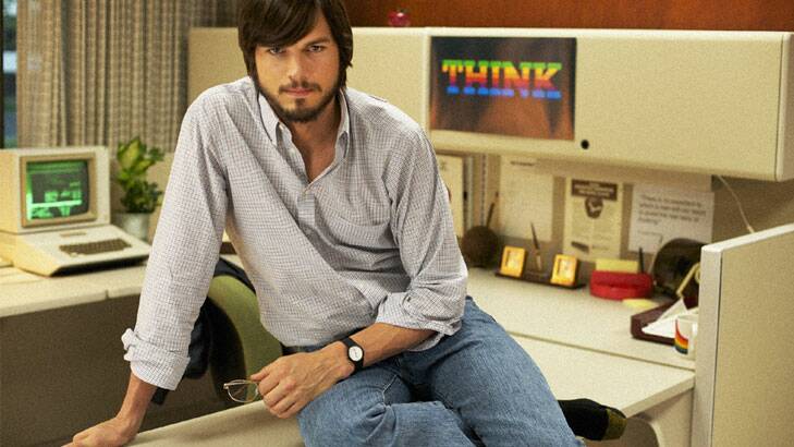 First look at <i>Two and a Half Men</i> actor Ashton Kutcher as Steve Jobs.