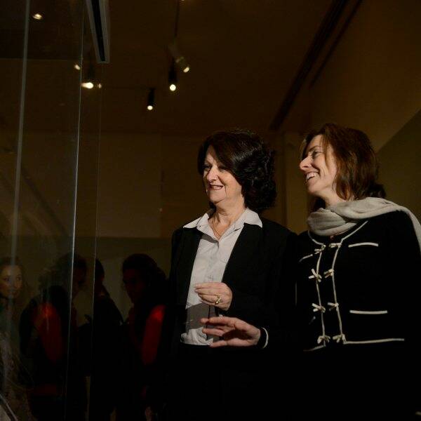 Success:  Minister for Tourism and Major Events Louise Asher with Bendigo Art Gallery Director Karen Quinlan. Picture: matt kimpton