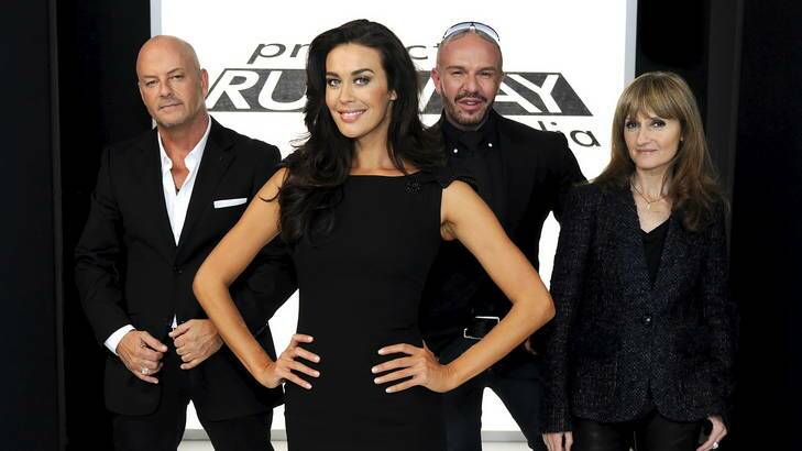 Season four of <i>Project Runway Australia</i> is set to provide more adventures in fashion with (from left) Peter Morrissey, host Megan Gale, Alex Perry and Claudia Navone.