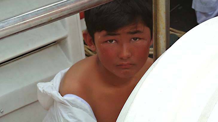 Ten-year-old Omed lost his father, uncle and cousin on the asylum-seeker boat.
