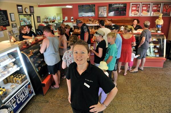 BUSY: Dee Bowes from the Elmore Bakery has been run off her feet in the past few days.