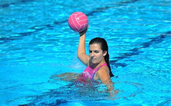 Teenager Molly Pridham has been selected in the Victorian Country open water polo team. Picture: ALEX ELLINGHAUSEN