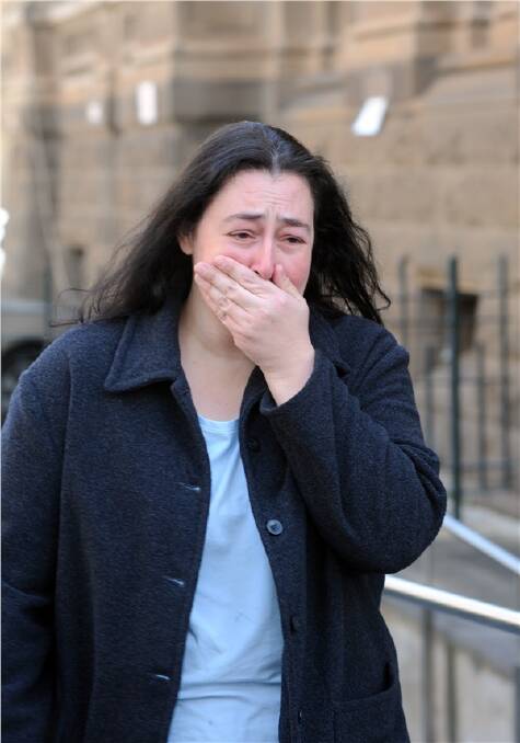 IN TEARS: Barbara Case leaves court free to return to her US home and family.
