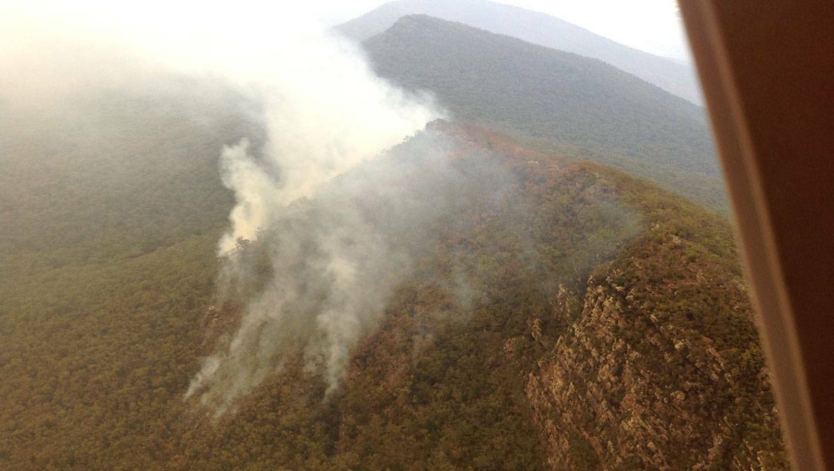 The Grampians-Victoria Valley Complex. PICTURES: WAYNE RIGG, CFA OPERATIONS OFFICER.