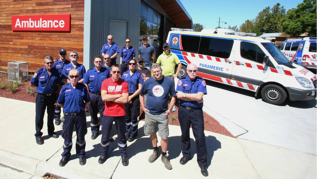 NOT HAPPY: Paramedics say services are suffering in central Victoria.