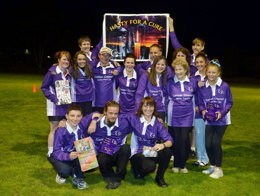 Andrea Campbell’s Relay for Life team Hasty for a Cure is excited to take part tomorrow night. 