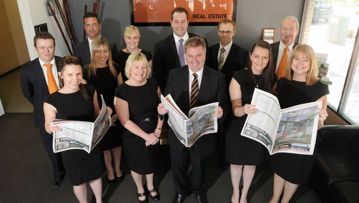 INVESTMENT: The team at Luke Goggin Real Estate. Picture: PETER WEAVING