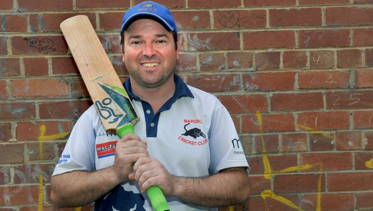 Memorable day: Marong opener Scott Ross scored an unbeaten 283 in the Emu Valley Cricket Association on Saturday.  Picture: JULIE HOUGH