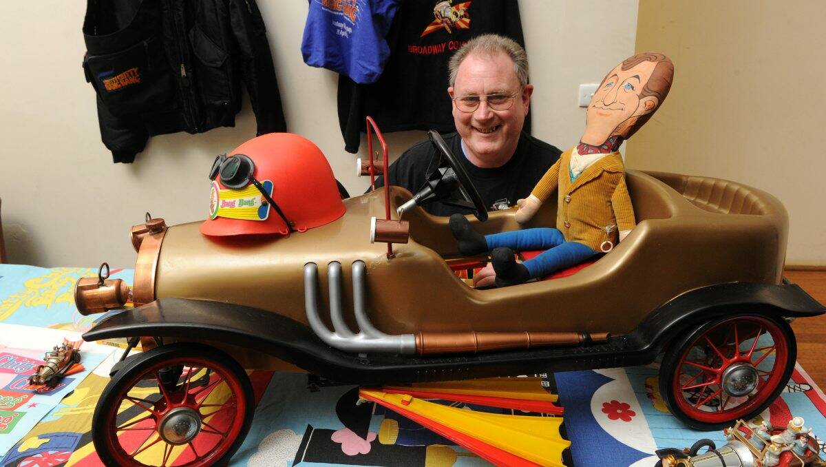 ENTHUSIASTIC: Chitty Chitty Bang Bang collector Kent Bates. Picture: PETER WEAVING