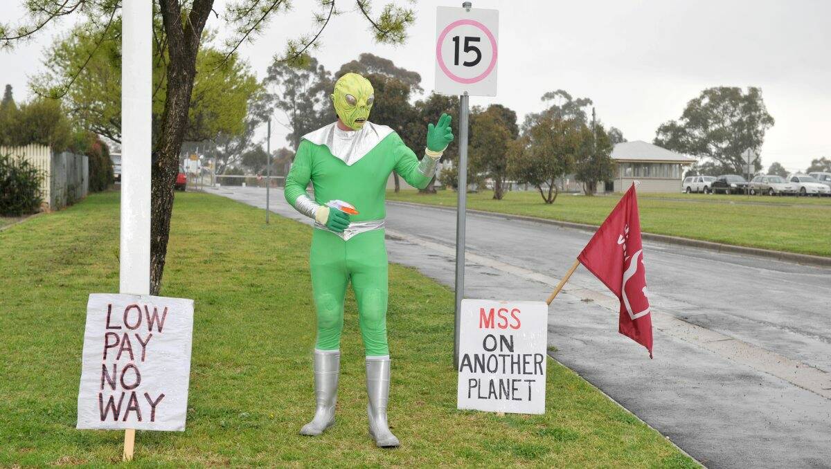 ALIENATED: Peter says he will continue protesting “until  MSS finally treats us with the respect we deserve”. Picture: Jodie Donnellan