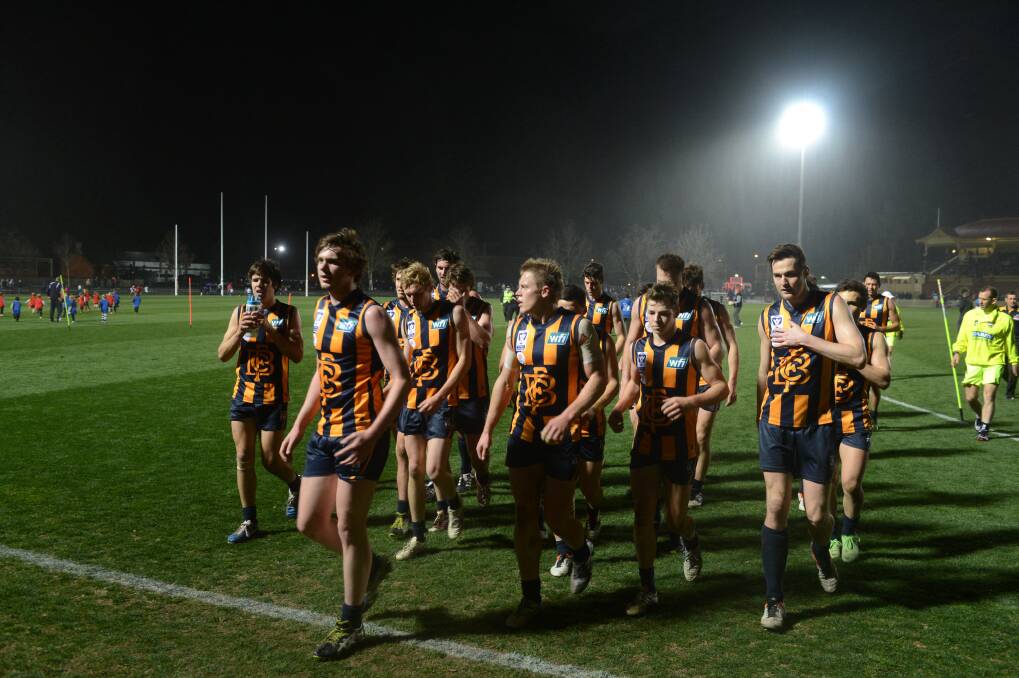 The Bendigo Gold tonight copped a 201-point hammering off Geelong. Picture: JIM ALDERSEY