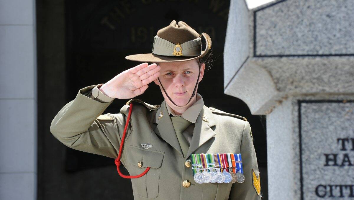 PASSIONATE: Tara Gleeson is a key administrator in the Australian Army. Picture: PETER WEAVING