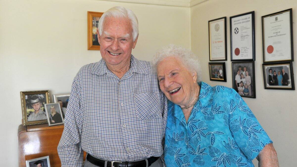 DEVOTED: Keith and Elva Friswell on the eve of Keith’s 90th birthday. Picture: Jodie Donellan