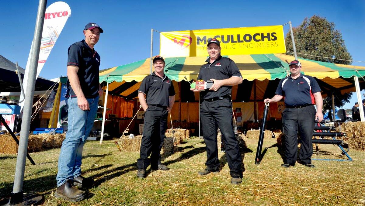 OLD HANDS: The McCullochs crew – Gary Harwood, Michael Shiell, Matt Landy and Dean Cogger. Picture: JULIE HOUGH