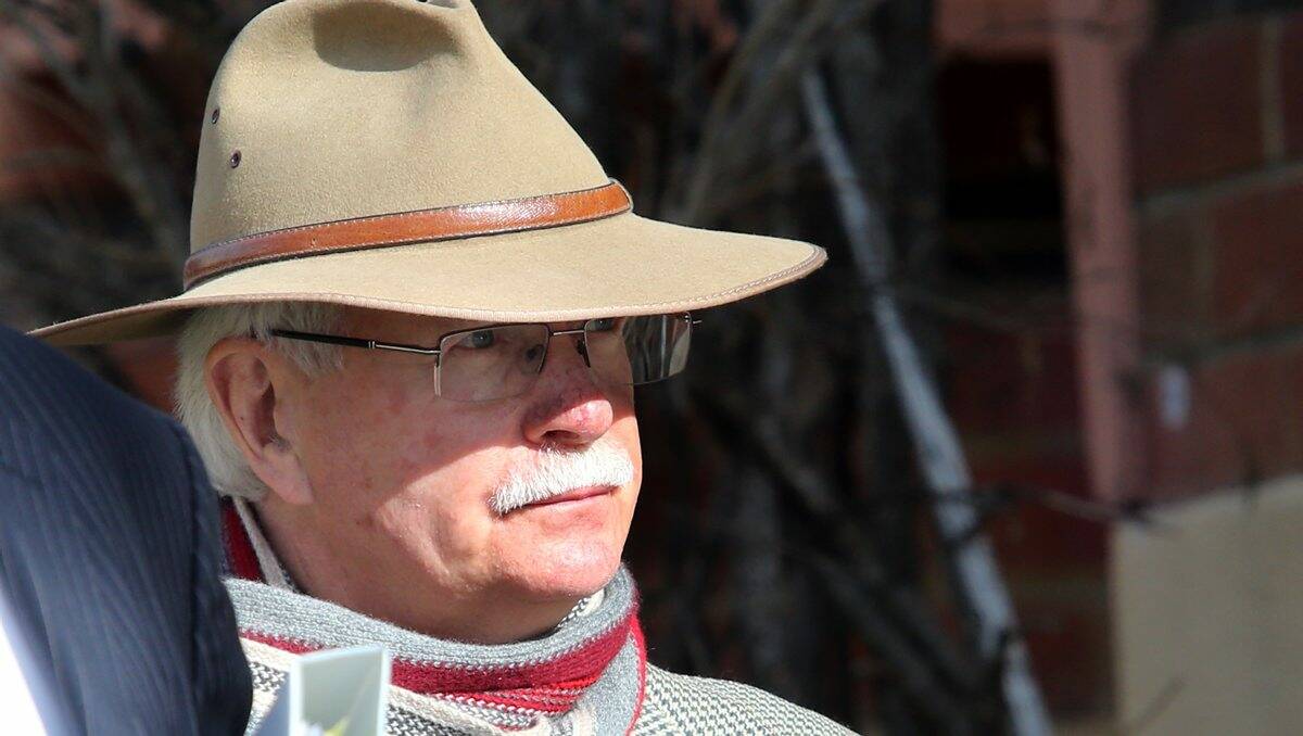 Retired Magistrate William Gibb outside Wangaratta Court. Picture: The Border Mail
