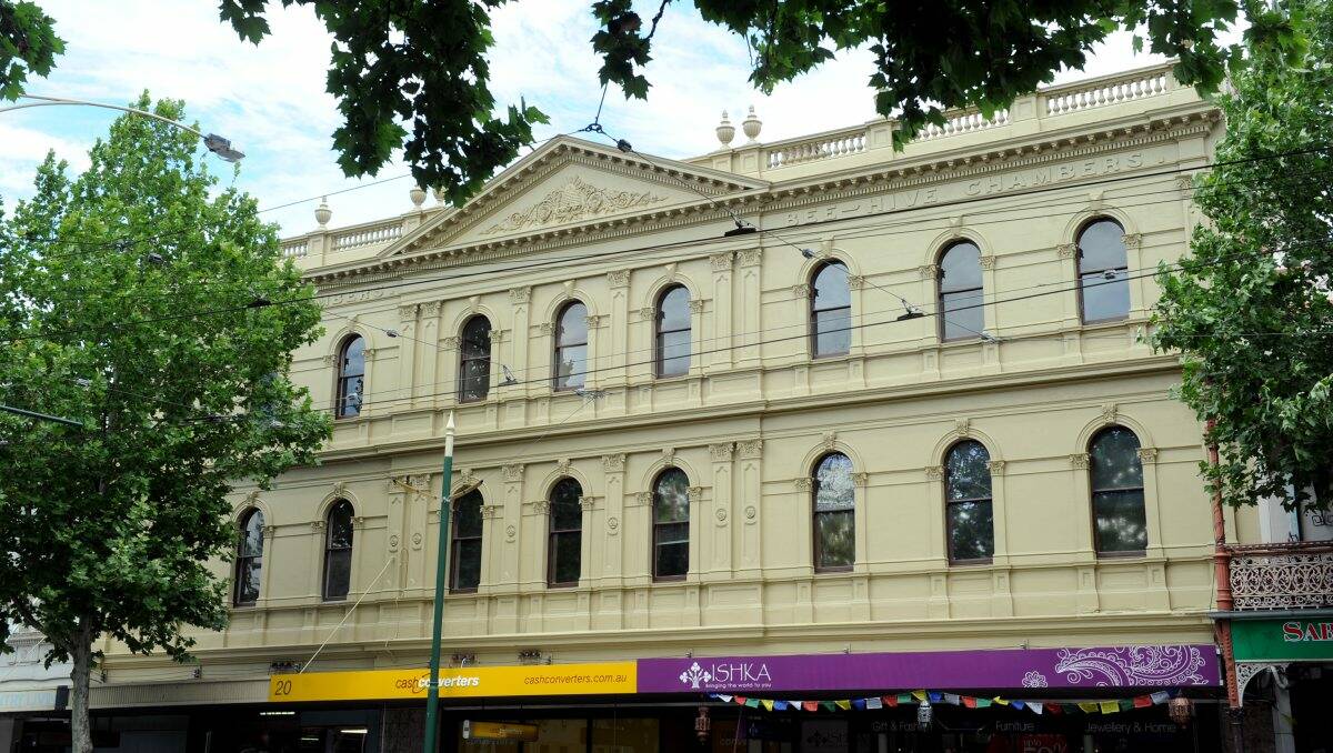 Majestic: The Beehive Building’s front facade has been given a facelift. Picture: Peter Weaving
