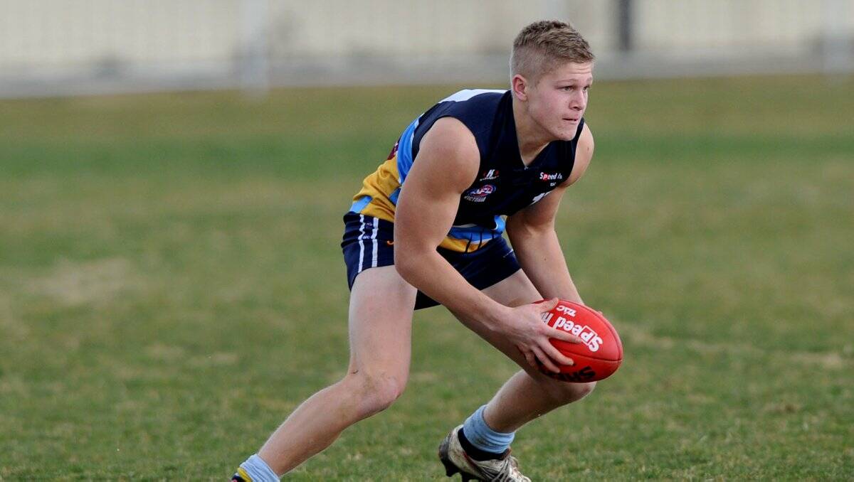 SKILFUL: Bendigo Pioneers wingman Harry O'Meara will play in tomorrow's Young Guns match at North Port Oval. Picture: JULIE HOUGH 