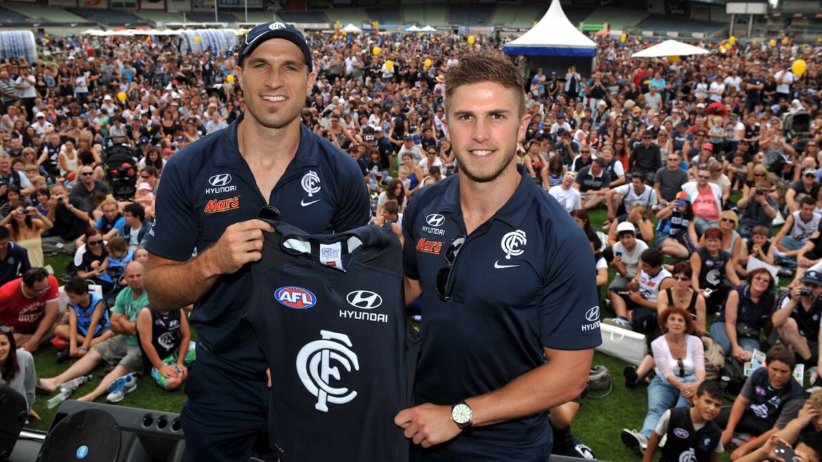 CARLTON STARS: You can win kick-to-kick with Chris Judd and Marc Murphy in your own backyard.