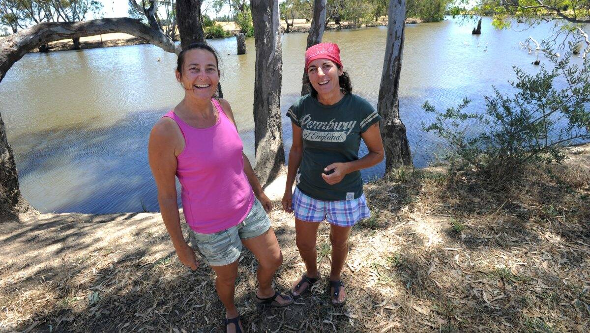 INTREPID: Ruth Griffiths and Leslie Acey from Yorkshire on Aysons Reserve.