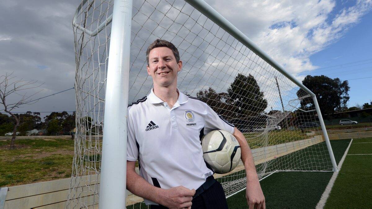 METEORIC RISE: Bendigo-based soccer referee Brenton Hayward is now in the A-League ranks.