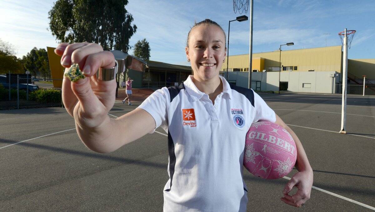 JOB WELL DONE: Bree Bentley with her A-grade netball umpire badge. Picture: JIM ALDERSEY