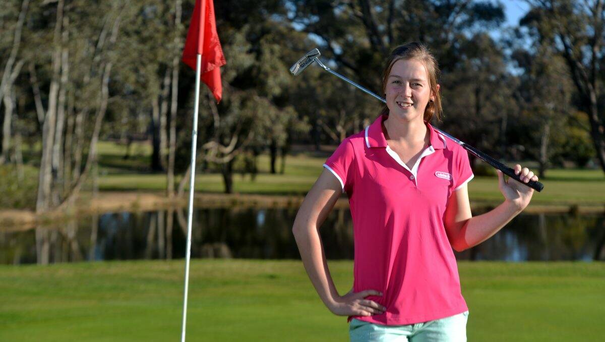 BRIGHT FUTURE: Golfer Tahlia Holmberg. 