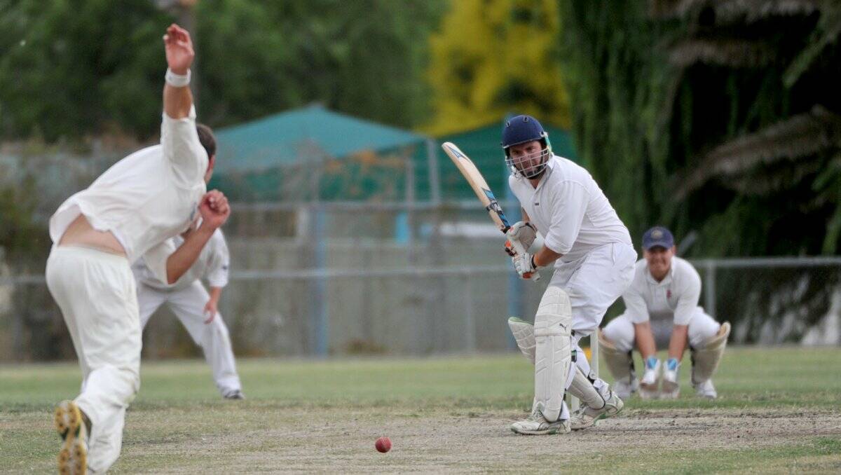 top-scorer: Brannon Stanford was the best of the Huntly-North Epsom players on Saturday with 45 in the Power’s hard-fought victory against Golden Square at MyJet Oval. Picture: JODIE DONNELLAN