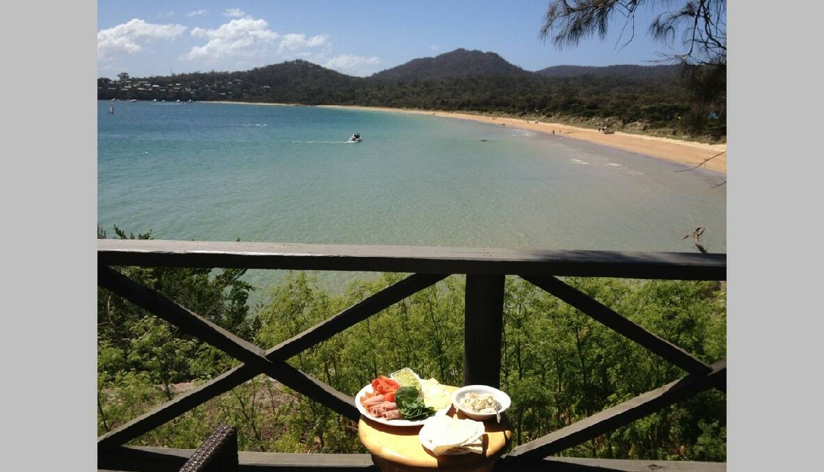 Lapping up the sun & seeing in the new year at Coles Bay - Freycinet Lodge. Photo: Anna/The Examiner