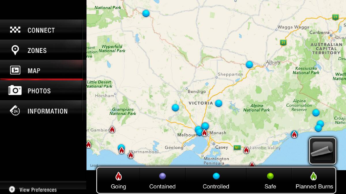 The FireReady App on iPad.